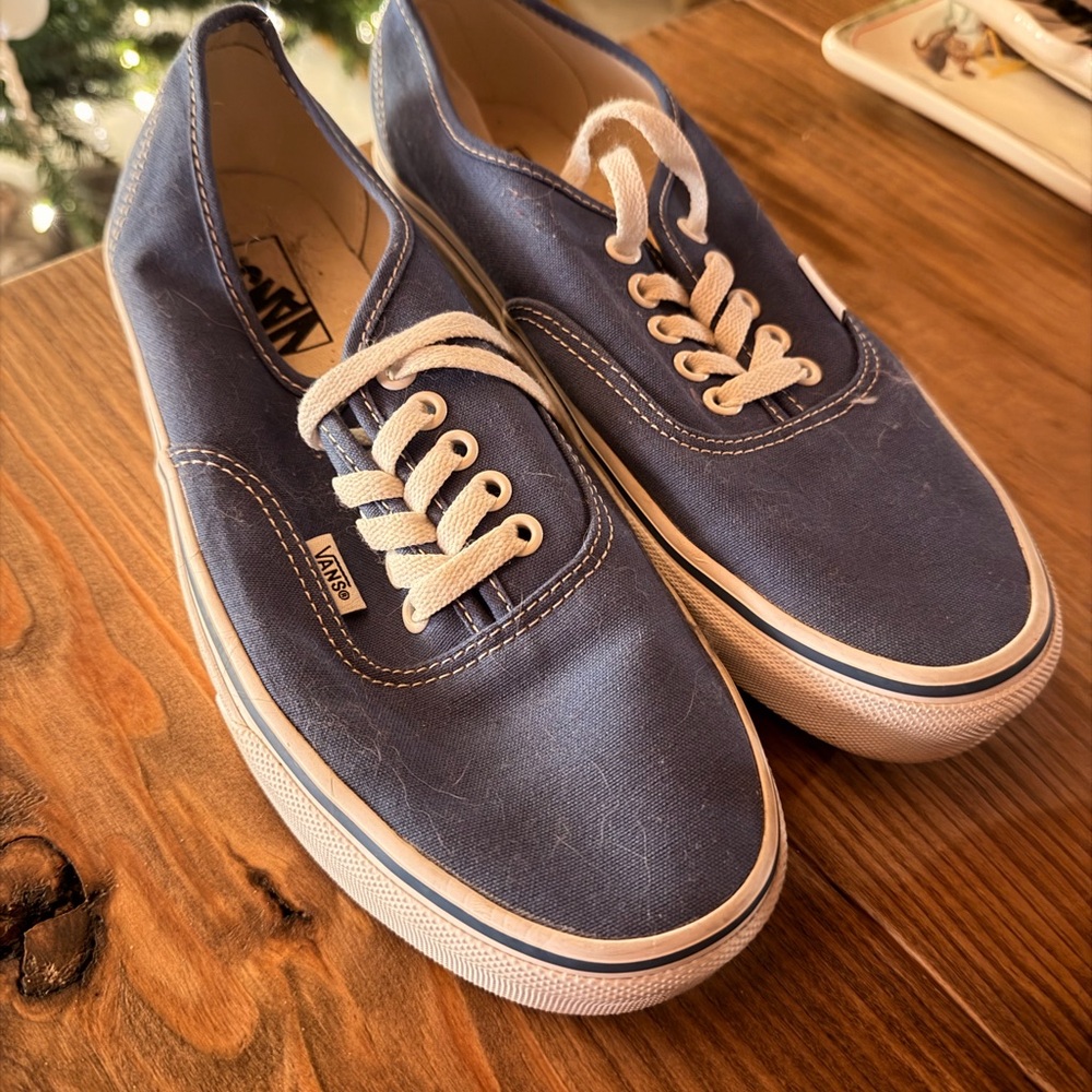 Vans Men's Navy Canvas Lace-Up Sneakers